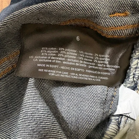 Gloria Vanderbilt Amanda Blue Ultra Soft Denim Capri Jeans NWT Size 6 - Picture 7 of 7